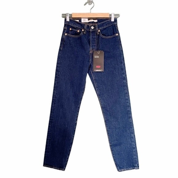 NWT Levi’s Jeans Wedgie High Waist Ankle Jeans Life’s Work Dark Wash Size 24 NEW - Picture 3 of 16